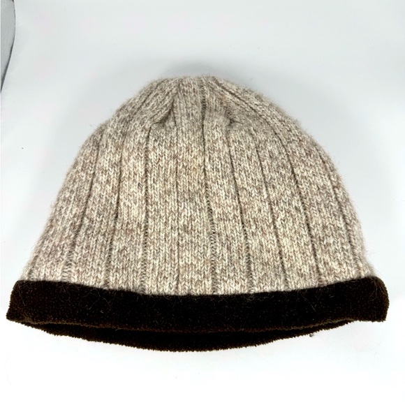 Rugged Wear/Jacob Ash Men’s Oatmeal Ragg Wool Beanie, Polyester Lined - Picture 1 of 3